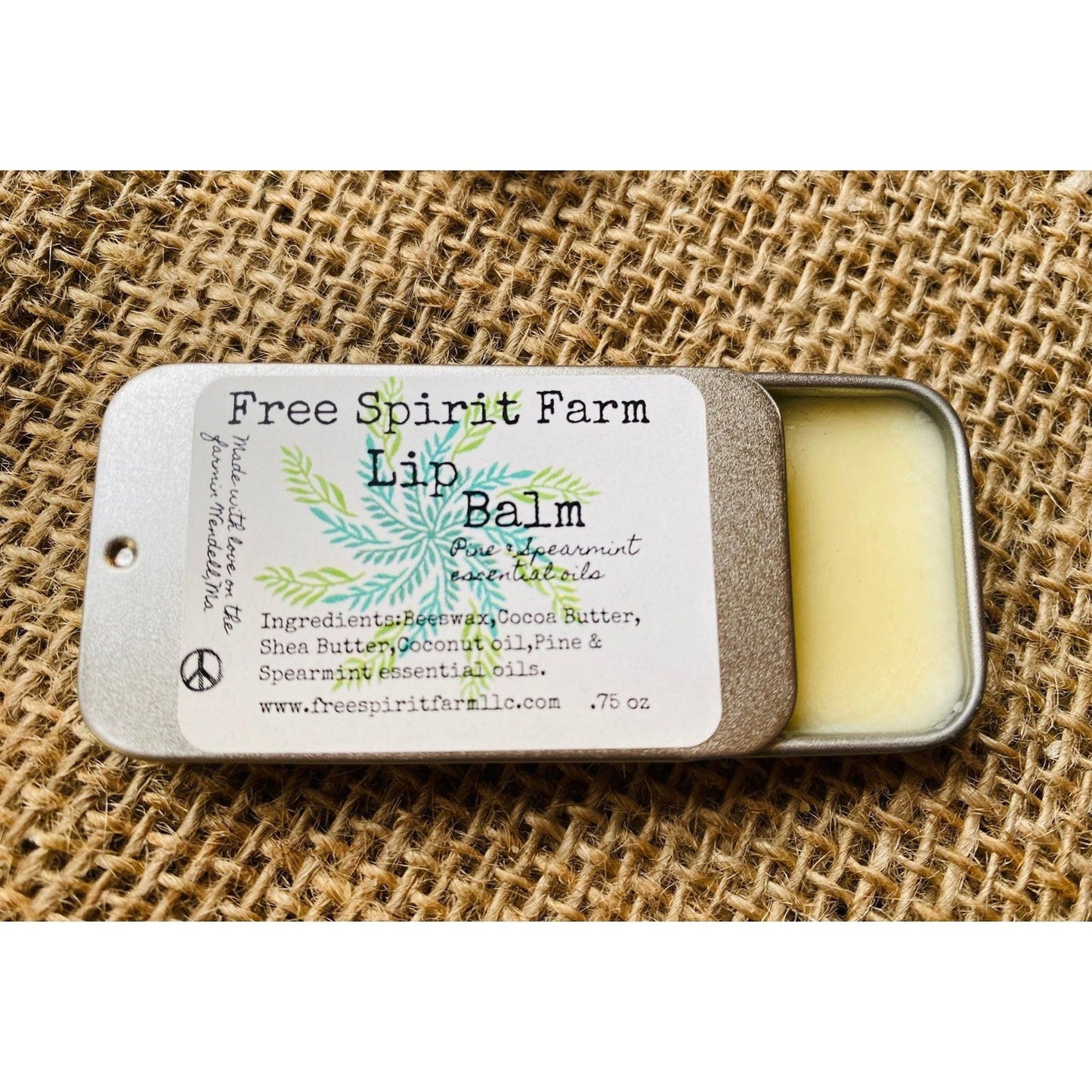 Lip Balm Tin~Pine & Spearmint