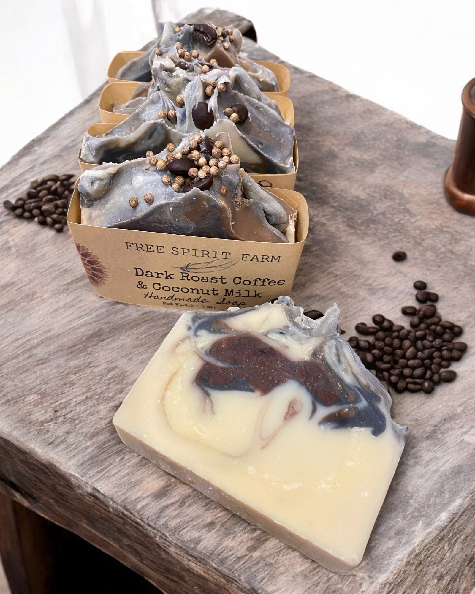 Vegan Soap~ Dark Roast Coffee & Coconut Milk