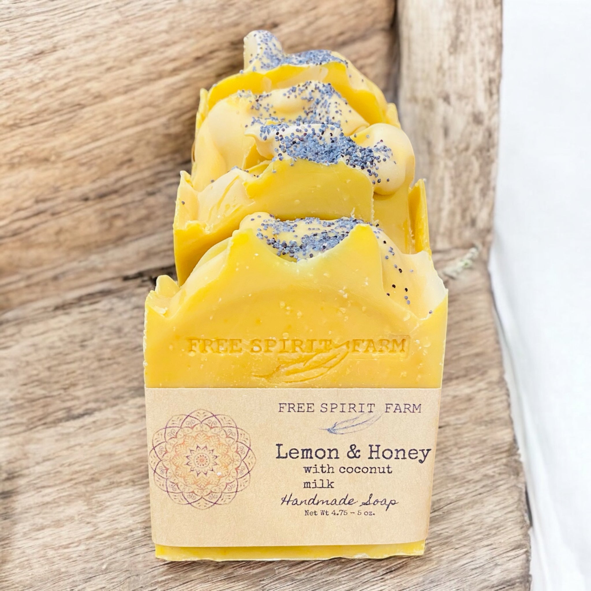 Vegan Soap~Lemon & Honey with Coconut Milk