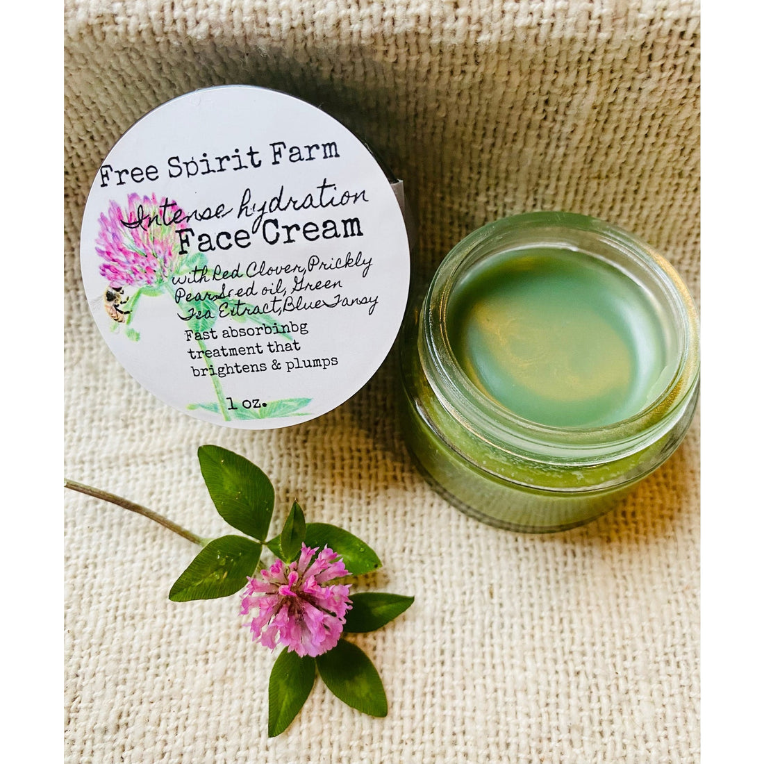 Face Cream ~ Red Clover, Prickly Pear &amp; Blue Tansy