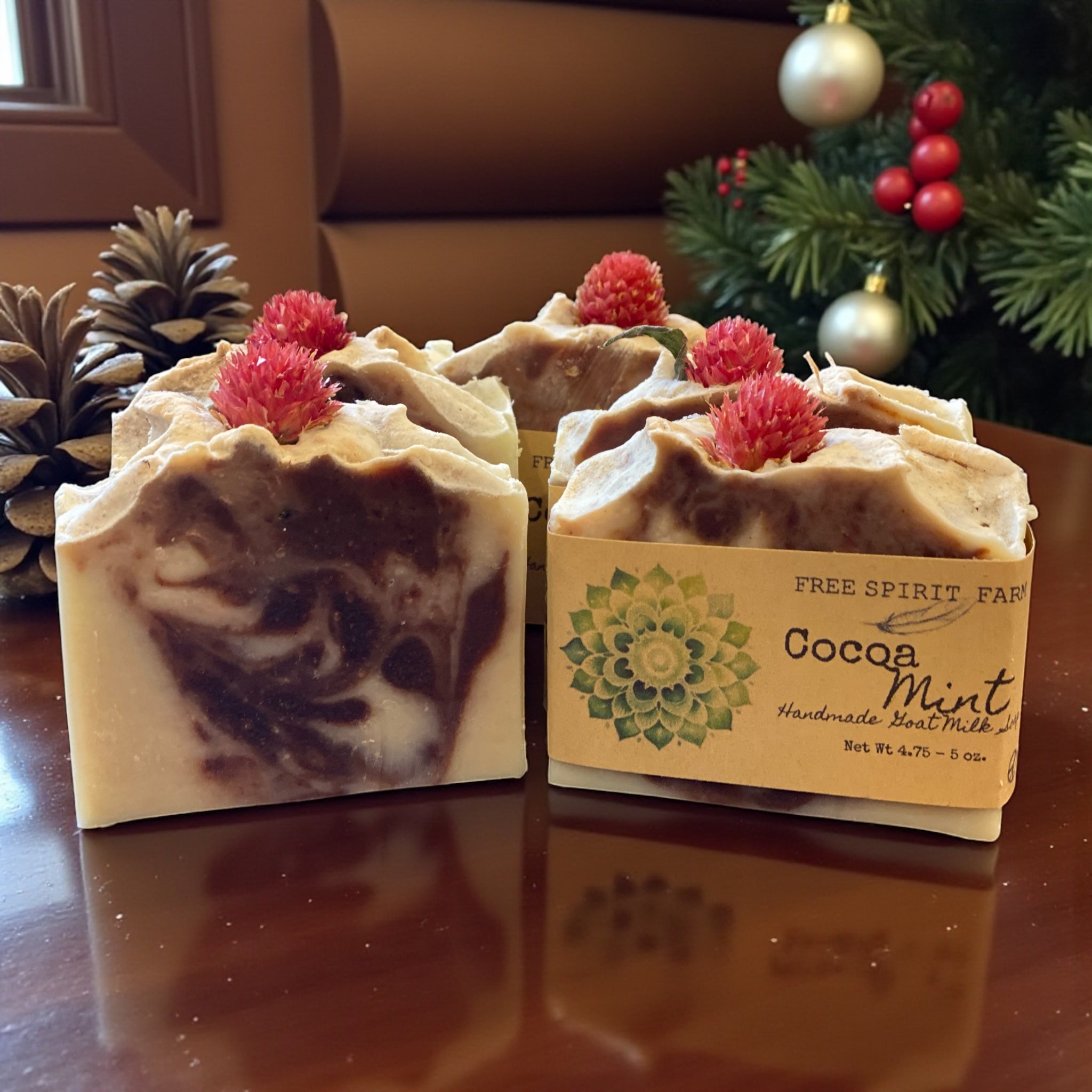 Holiday Cocoa Mint Goat Milk Soap