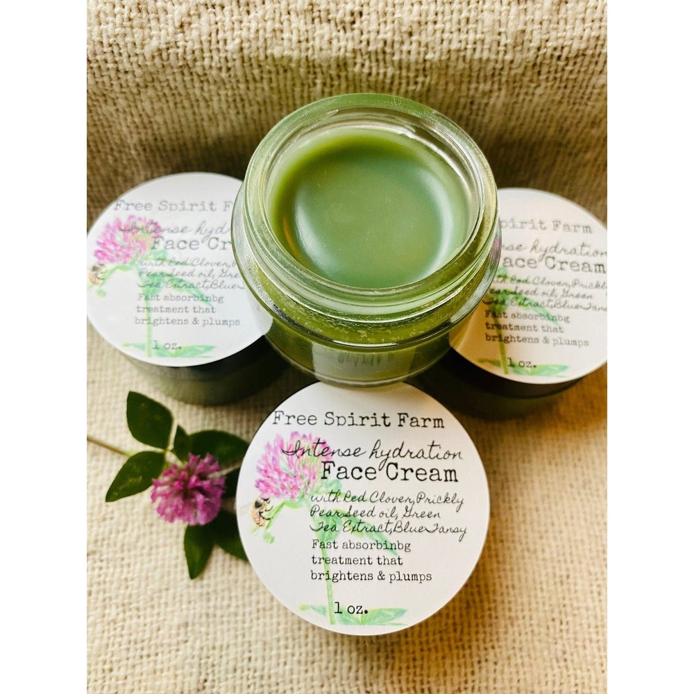Nourishing Face Cream - Red Clover & Blue Tansy – Free Spirit Farm