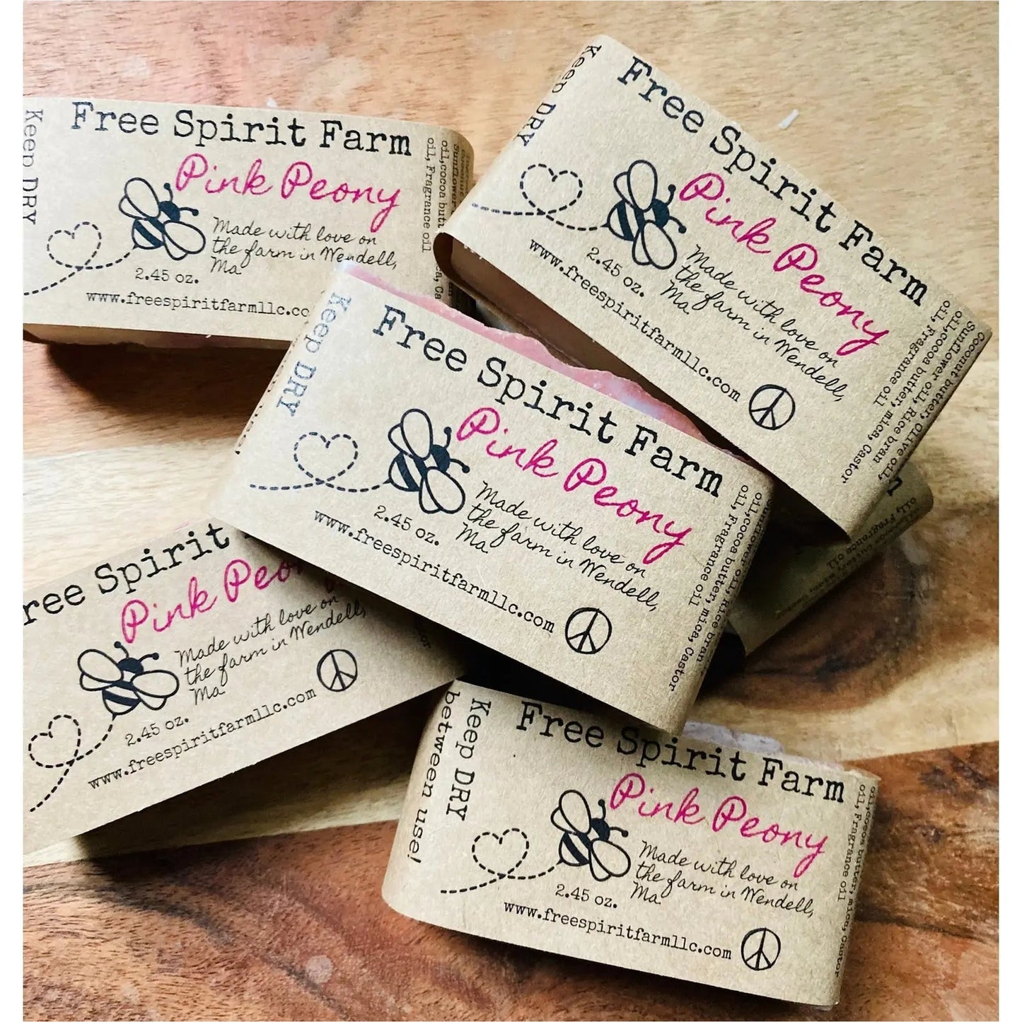 Specialty Soap ~ Pink Peony Free Spirit Farm LLC