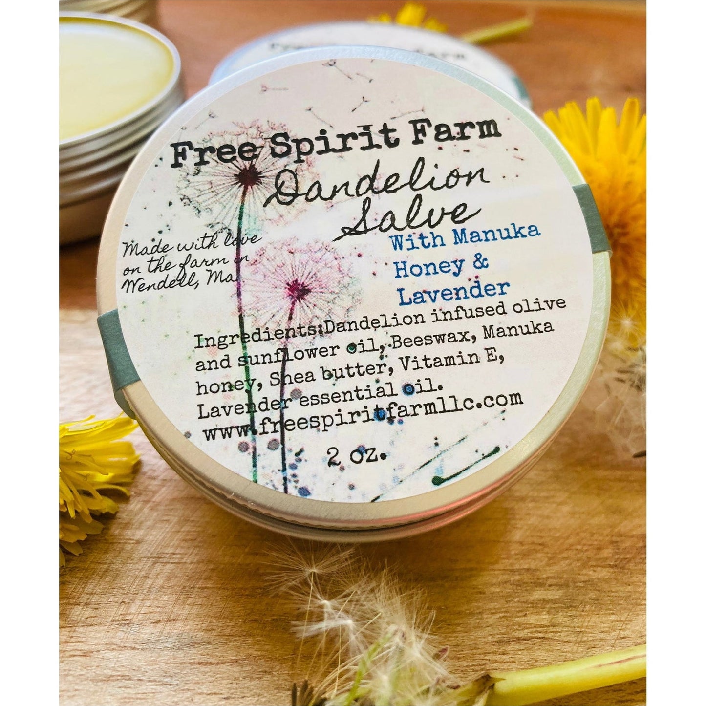 Dandelion Salve with Manuka Honey & Lavender