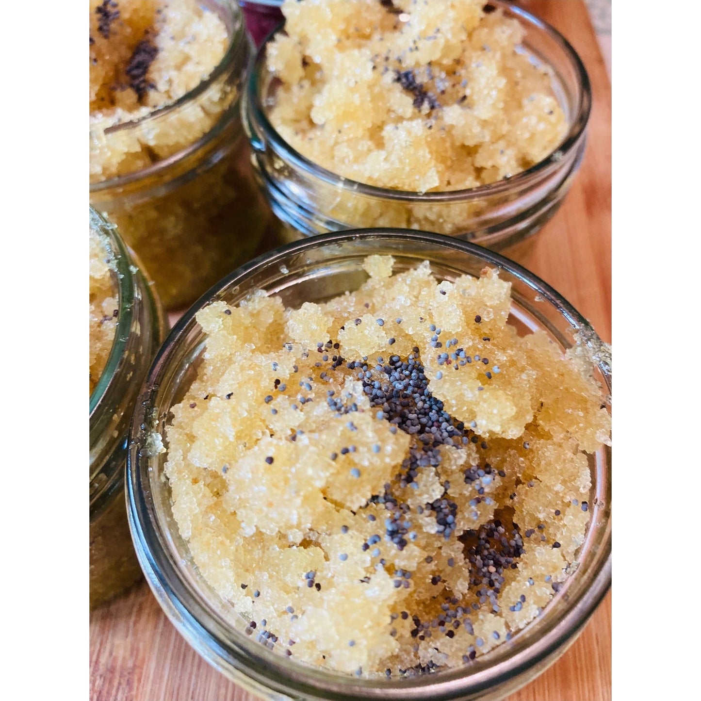Sugar Body Scrub ~Lemon,Poppy Seed,Turmeric