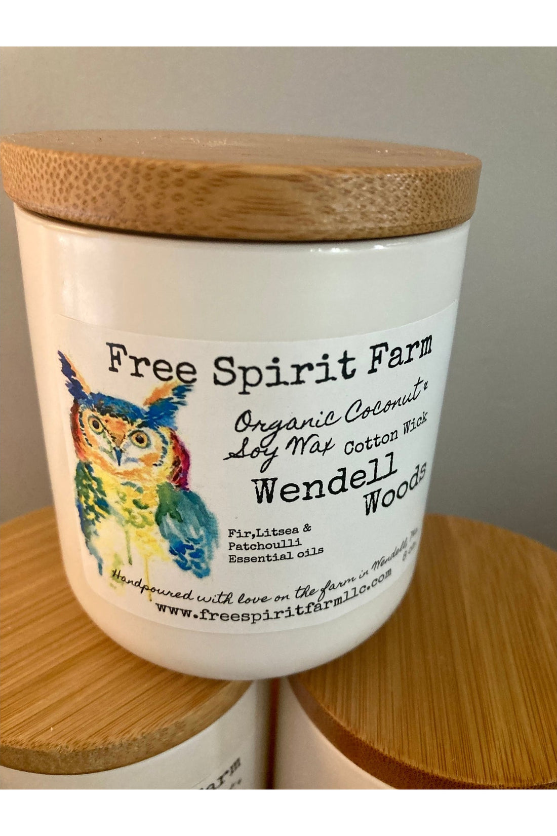 Ceramic Soy &amp; Coconut Candle~ Wendell Woods