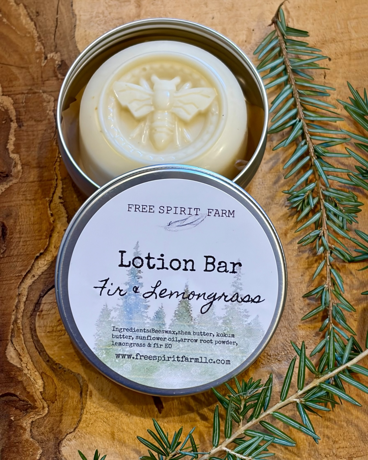Moisturizing Lotion Bar - Fir &amp; Lemongrass