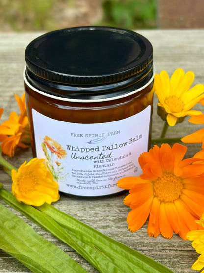 Soothing Whipped Tallow Balm - Calendula &amp; Plantain