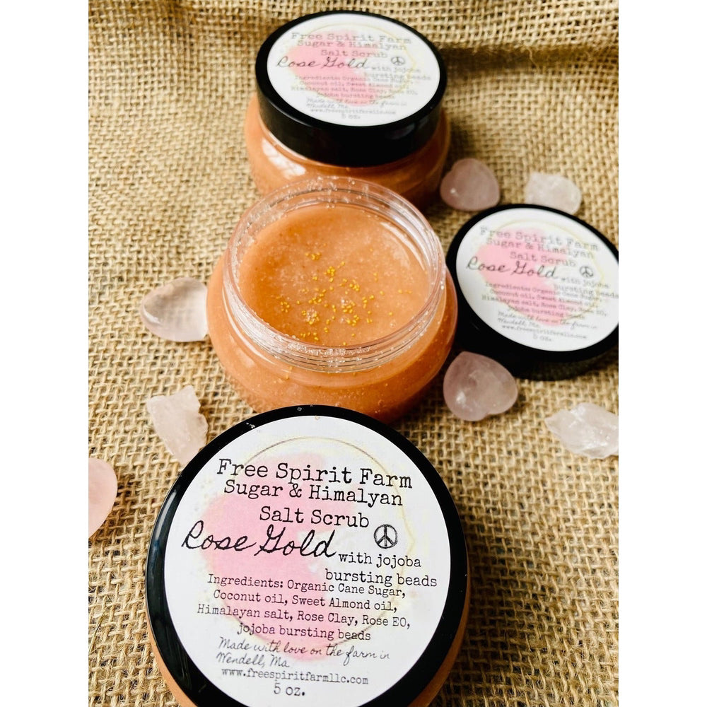 Sugar &amp; Himalayan Salt Scrub ~Rose Gold