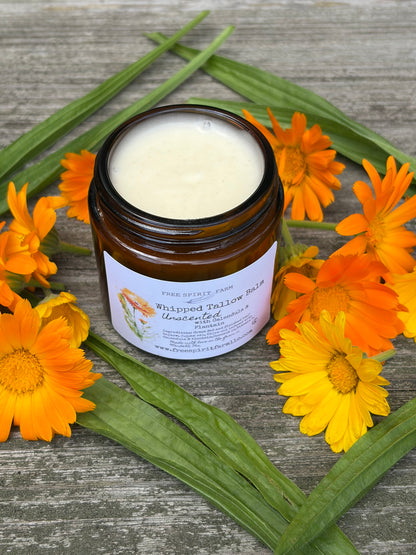 Soothing Whipped Tallow Balm - Calendula &amp; Plantain