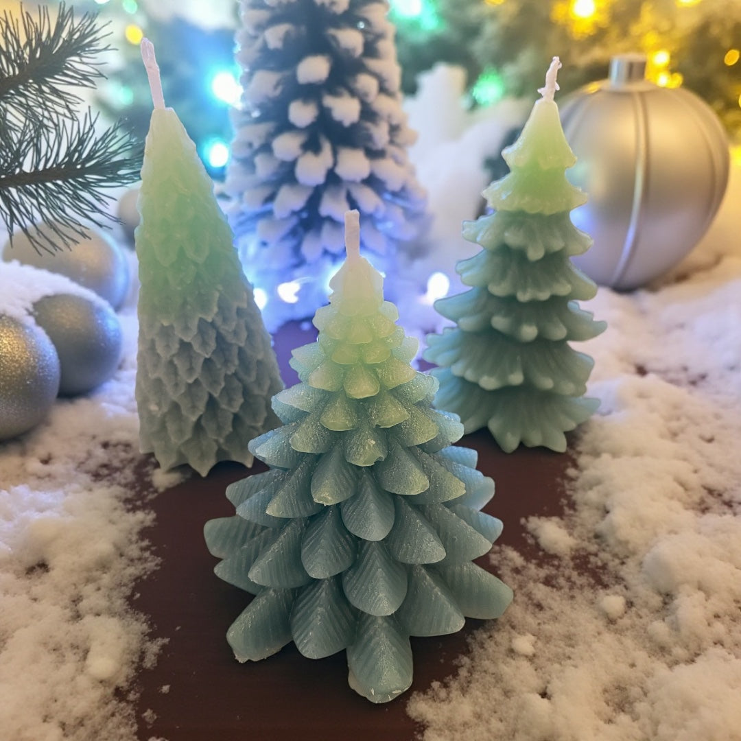 Beeswax Tree Candles~set of 3