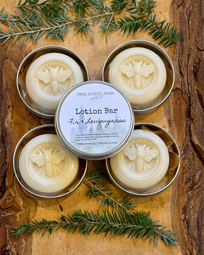 Moisturizing Lotion Bar - Fir &amp; Lemongrass