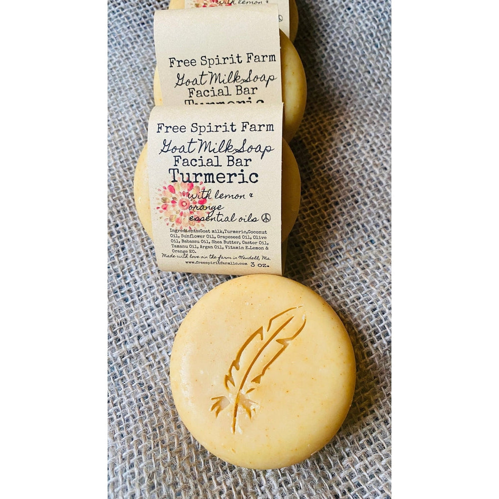 Brightening Facial Bar - Goat Milk &amp; Turmeric
