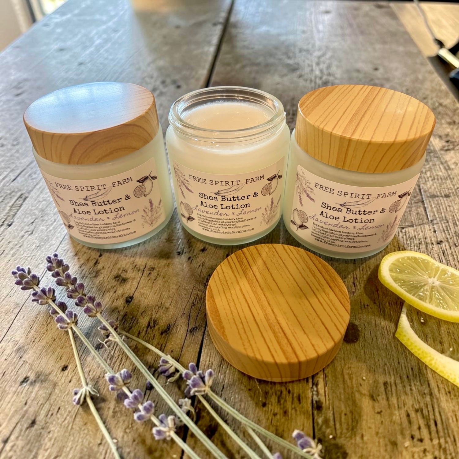 Hydrating Shea Butter &amp; Aloe Lotion- Lavender &amp; Lemon