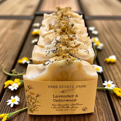 Handmade soap bar with &