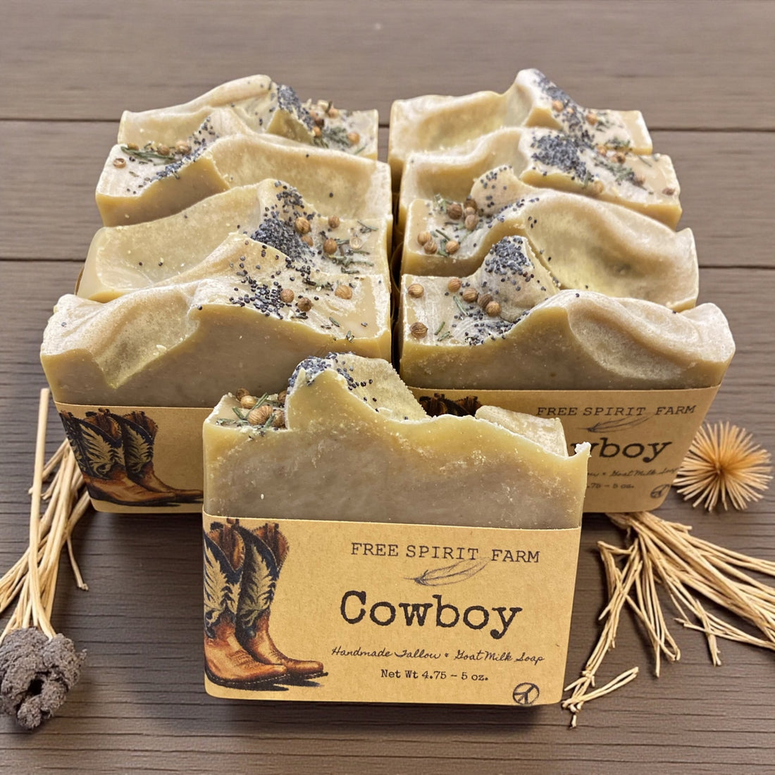 Bar of soap labeled &