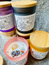 Coconut Crystal Infused Candle~Lavender,Lemon,Peppermint essential oil blend