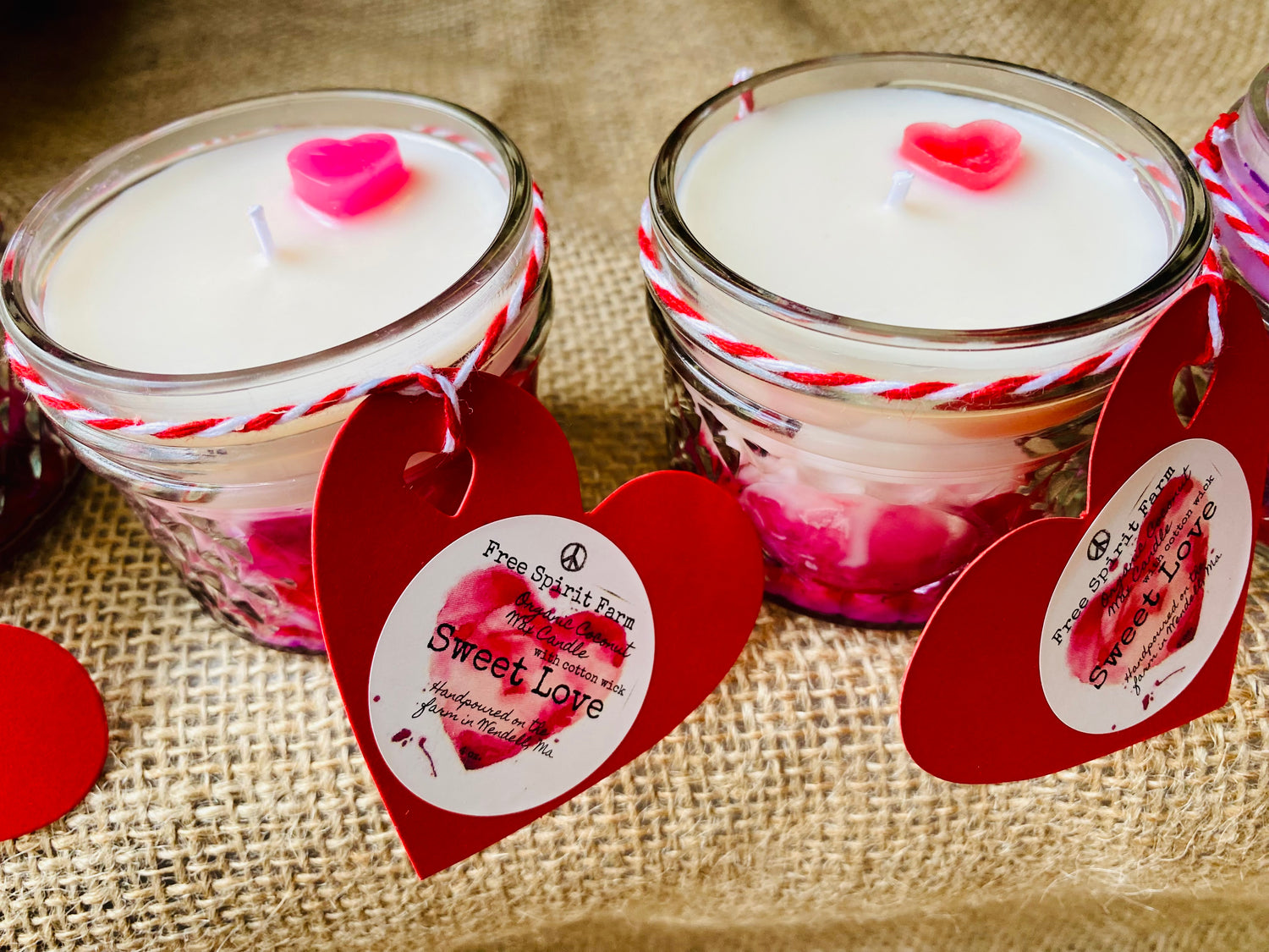 Coconut wax candle~Sweet Love