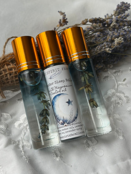 Relaxing Lavender Magnesium, Blue Tansy Sleep Rollers