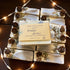 Handmade coconut milk soap with decorative packaging and &