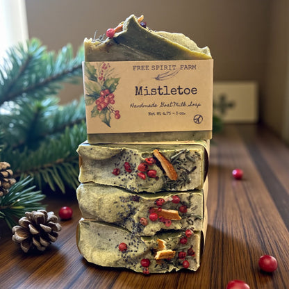 Holiday Mistletoe Goat Milk Soap