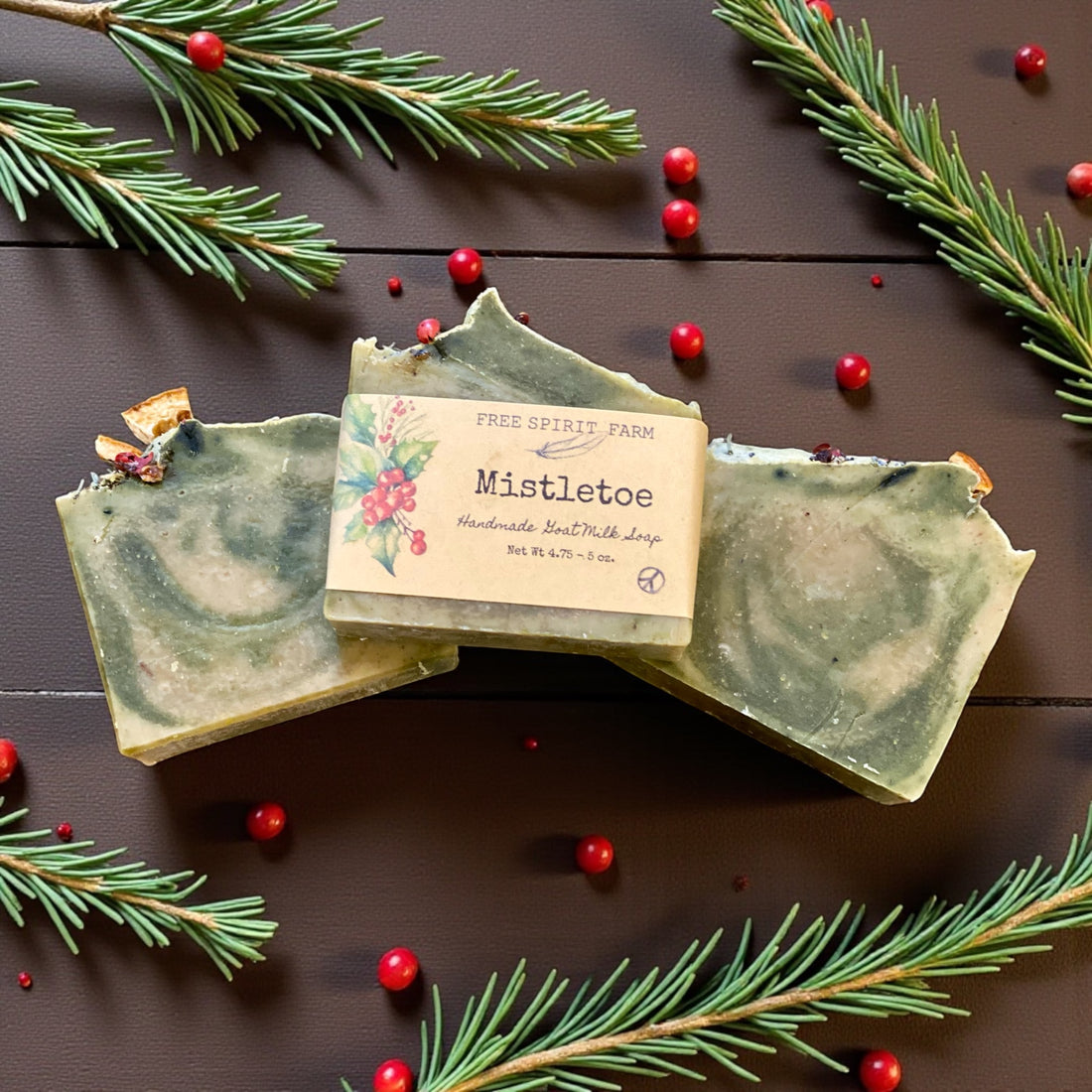 Holiday Mistletoe Goat Milk Soap