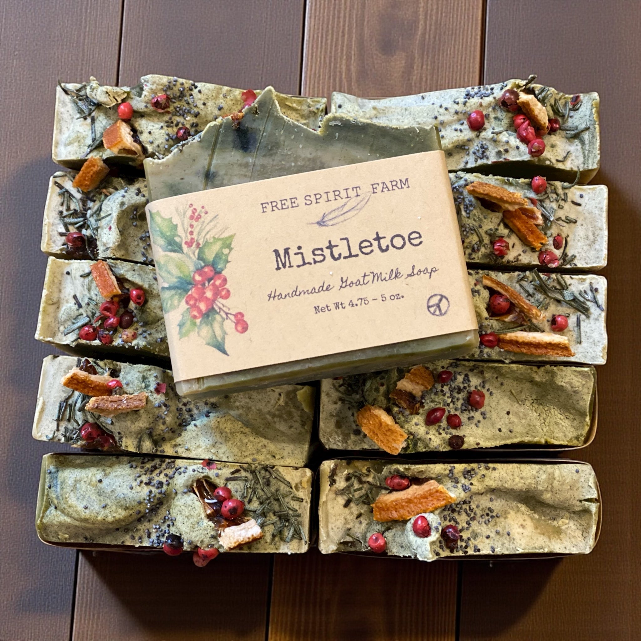 Holiday Mistletoe Goat Milk Soap