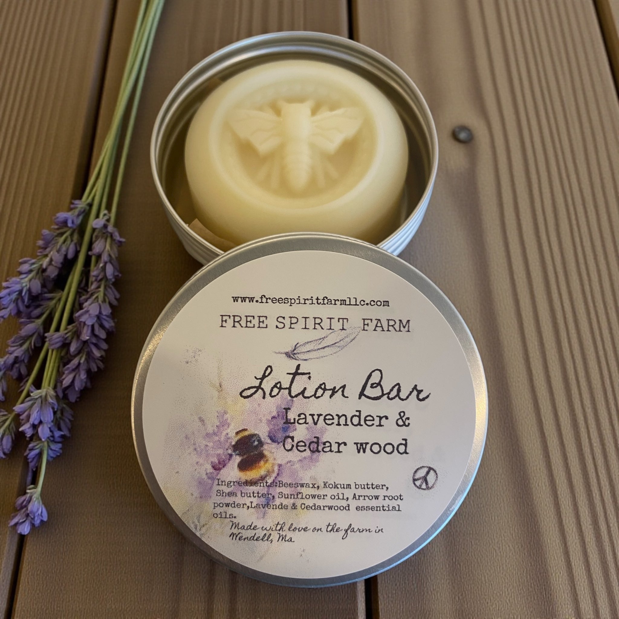 Moisturizing Lotion Bar - Lavender &amp; Cedarwood