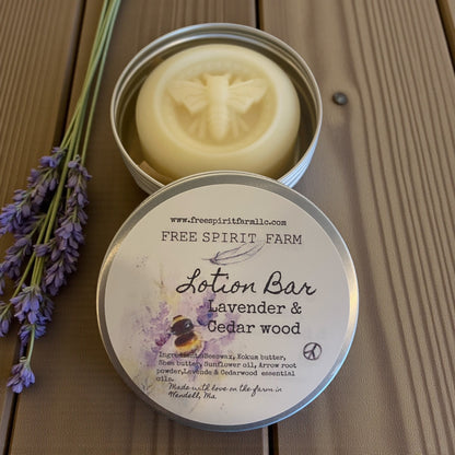 Moisturizing Lotion Bar - Lavender &amp; Cedarwood