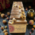 Row of soap bars with &