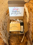 small gift box with handmade soap