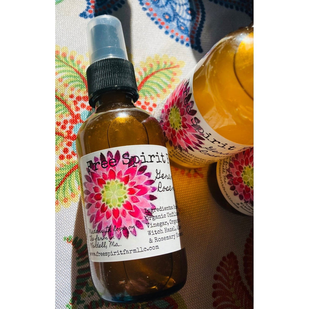 Facial Geranium & Rosemary Toner with Rose Hydrosol