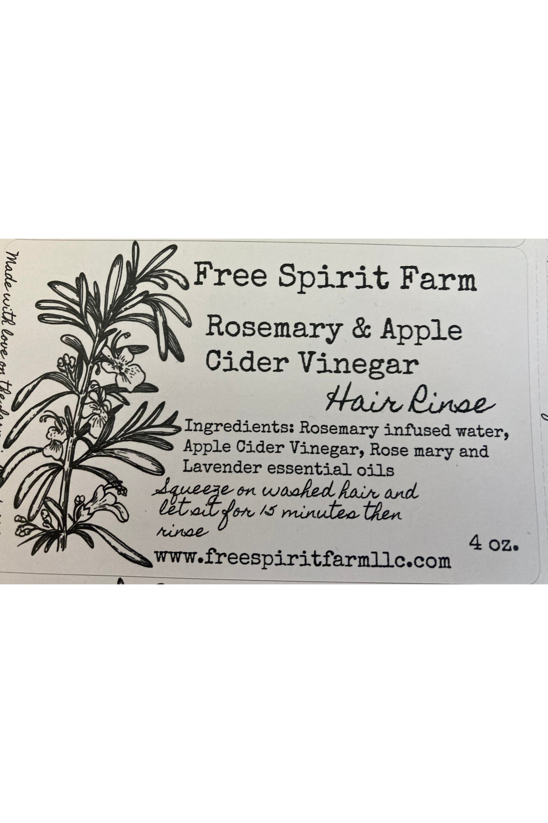 Rosemary Apple Cider Vinegar Hair Rinse